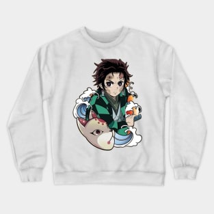 demon slayer anime kawaii Crewneck Sweatshirt